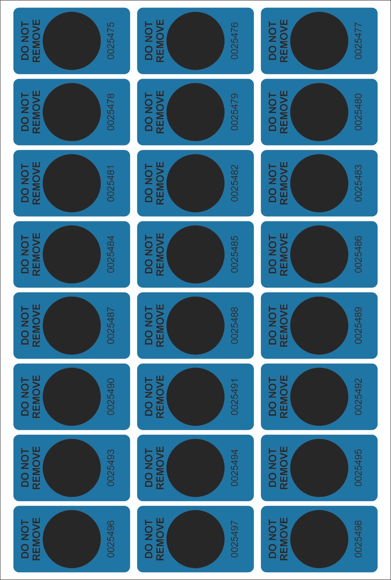 Blue Void Mobile Phone camera block sticker