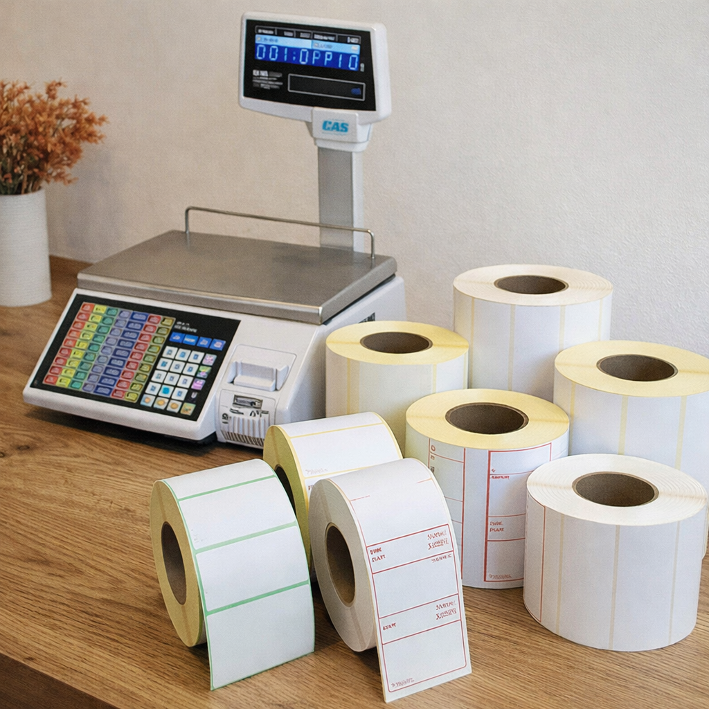 Weighing Scale Barcode Labels Roll – High Quality Thermal Labels
